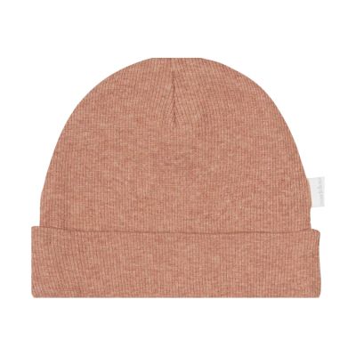 Noppies Muts Rib Nevel Cafe Au Lait Melange 3-6 maanden