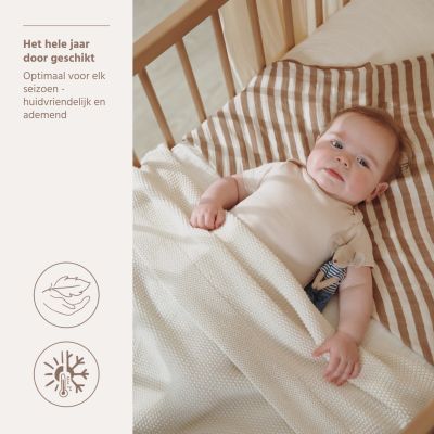 Meyco Deken Mini Relief Natural 100x150 cm