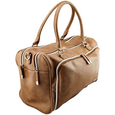 Isoki Double Zip Satchel Latte