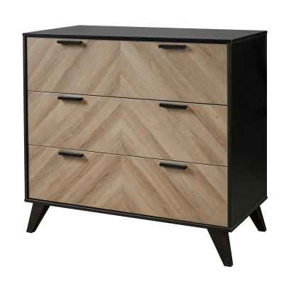 Interbaby Ledikant 60 x 120 - Commode - Hanglegkast 3 deuren/2 laden Lancaster