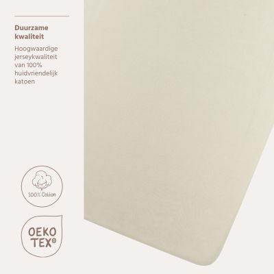 Meyco Hoeslaken Jersey Soft Sand 75x95 cm