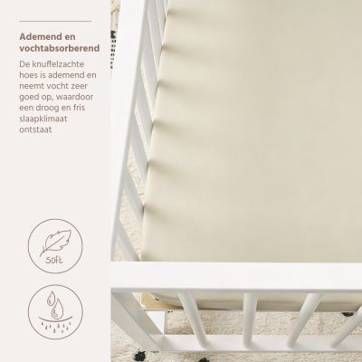 Meyco Hoeslaken Jersey Soft Sand 75x95 cm