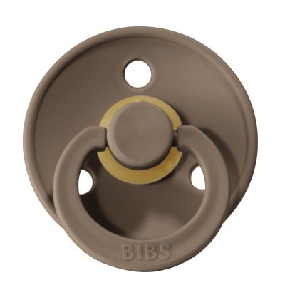 BiBs Fopspeen - Rond - 2 Stuks - 6-18 Mnd - Dark Oak