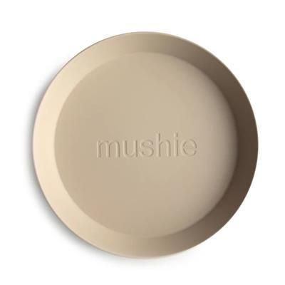 Mushie Bord Rond Vanila (2 stuks)