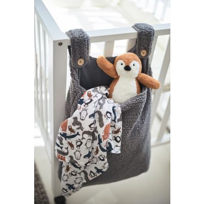 Jollein Boxopbergzak Teddy Storm Grey