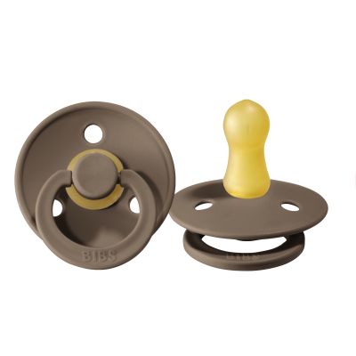 BiBs Fopspeen - Rond - 0-6 Mnd - Dark Oak 