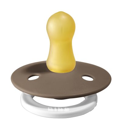 BiBs Glow In The Dark Fopspeen - Rond - 0-6 Mnd - Dark Oak