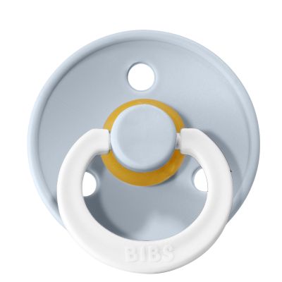 BiBs Glow In The Dark Fopspeen - Rond - 0-6 Mnd - Baby Blue BiBs Glow In The Dark Fopspeen - Rond - 0-6 Mnd - Baby Blue