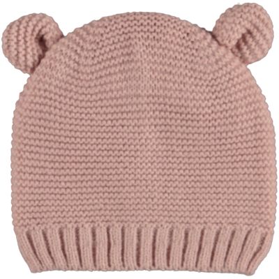 Sarlini Muts Knit Oortjes Light Pink  12-24 maanden