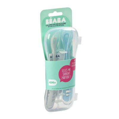 Béaba Lepel Siliconen Windy Blue 4+ Maanden (2 Stuks)