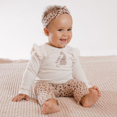Babylook Cheetah T-Shirt - Maat 50 - Buttercream  