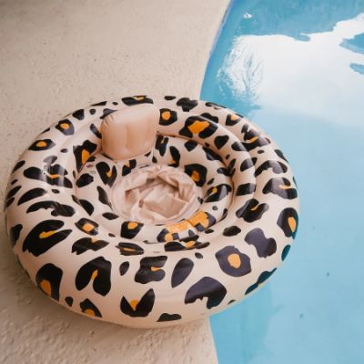 Swim Essentials Exclusive <br> Baby Float Beige Leopard <br> (0-1 jaar)