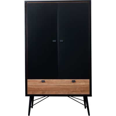 TWF Ledikant 70 x 140 (+juniorzijde) - Commode - Hanglegkast 2-deurs Retro Black TWF Ledikant 70 x 140 (+juniorzijde) - Commode - Hanglegkast 2-deurs Retro Black