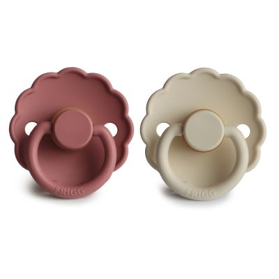 Frigg Fopspeen Daisy Cream/Powder Blush T1 0-6mnd (2 stuks)