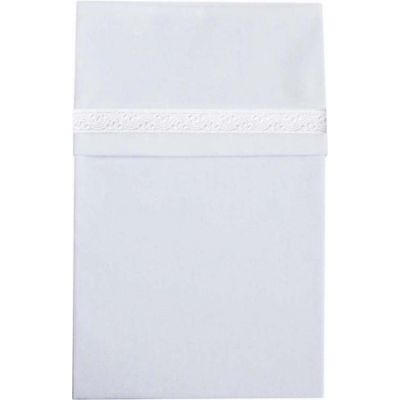 Cottonbaby Wieglaken Barok Wit 75 x 90 cm