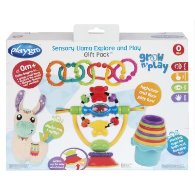 Playgro Sensory Lama Explore and Play Gift Pack
