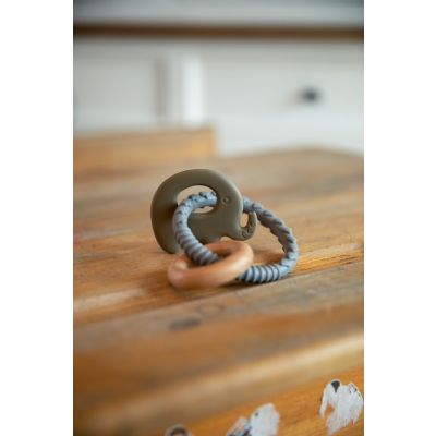 Bo Jungle Rammelaar B-Rattle Rings Elephant Blue