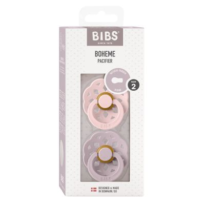 BiBs Boheme Fopspeen - Rond - 6-18 Mnd - Blossom/Dusky/Lilac 