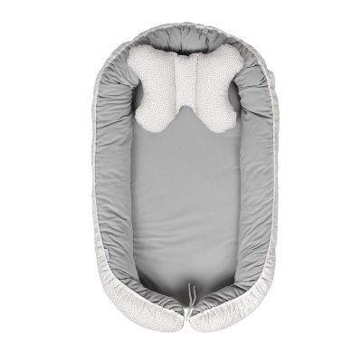 Babymatex Babynest Velvet White Grey Dots / Grey 