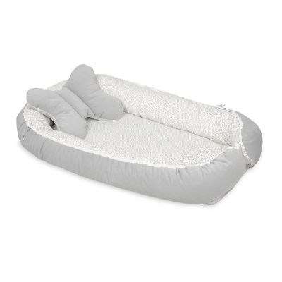 Babymatex Babynest Velvet White Grey Dots / Grey 