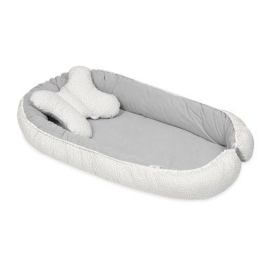 Babymatex Babynest Velvet White Grey Dots / Grey 