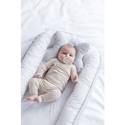 Babymatex Babynest Velvet White Grey Dots / Grey 