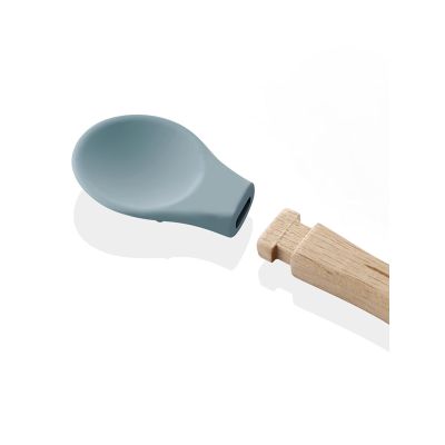 Babyjem Siliconen Lepel Met Houten Handvat