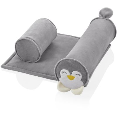 Babyjem Zijslaap Kussen Pinguin Grijs