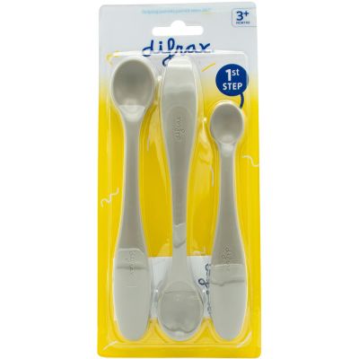 Difrax Lepels Babyvoeding Clay (3 stuks)