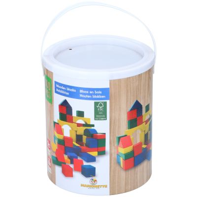 Marionette Wooden Toys Blokken (100 stuks)Marionette Wooden Toys Blokken (100 stuks)