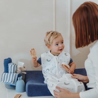 Meyco Slaapzak Ongevoerd Interlock Jersey Moon Indigo 60 cm