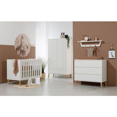 TWF Ledikant 60 x 120 - Commode - Hanglegkast Beach Island White