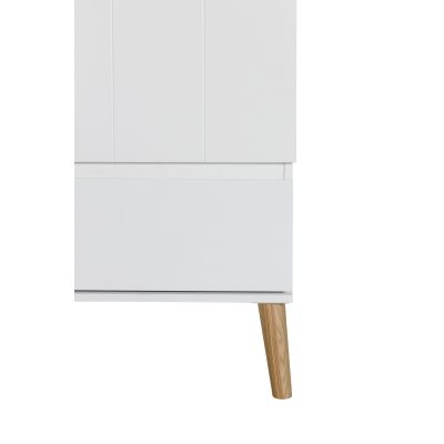 Hanglegkast 2 Deuren/1 Lade Beach Island White