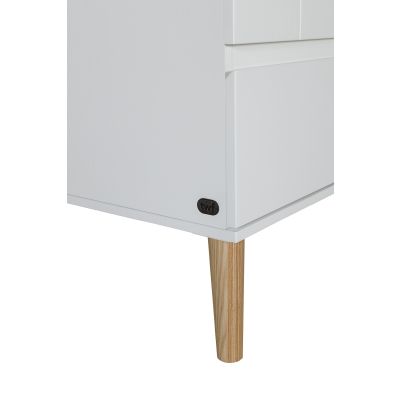 Hanglegkast 2 Deuren/1 Lade Beach Island White