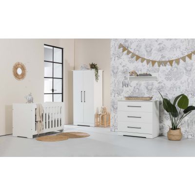 Interbaby Ledikant 60 x 120 - Commode 3 Laden - Hanglegkast Jewel