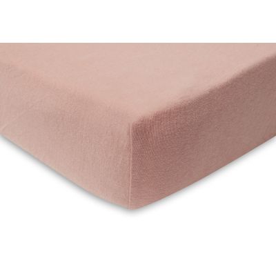 Jollein Ledikanthoeslaken Jersey 60 x 120 cm Pale Pink/Rosewood 2-pack