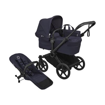 Bugaboo Donkey 6 Twin Ultieme Newborn Bundel - Black/Deep Indigo