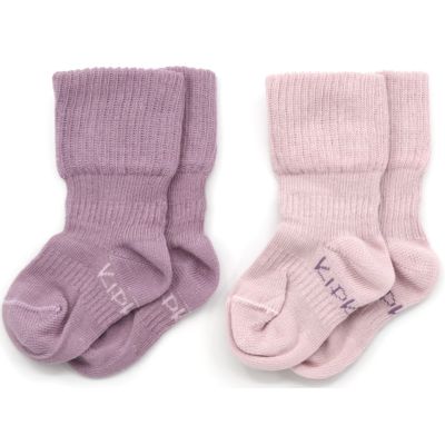 KipKep Blijf-Sokjes - 12-18 Mnd - 2-Pack - Mauve