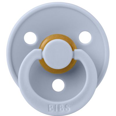 Bibs Fopspeen Round 0-6mnd Dusty Blue