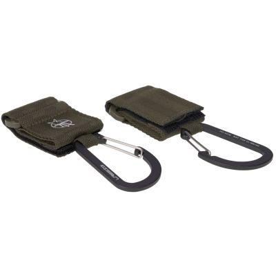 Lässig Stroller Hooks Met Karabijnhaak Olive 2-Pack