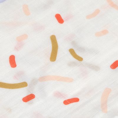 Lässig Heavenly Soft Swaddle L Little Mateys Spicy Orange 80 x 80 cm 3-Pack