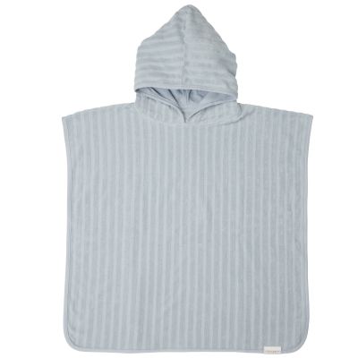 Little Dutch Badponcho Jacquard Terry Blue