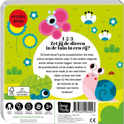 Imagebooks Vriendjes In Een Rij In De Tuin