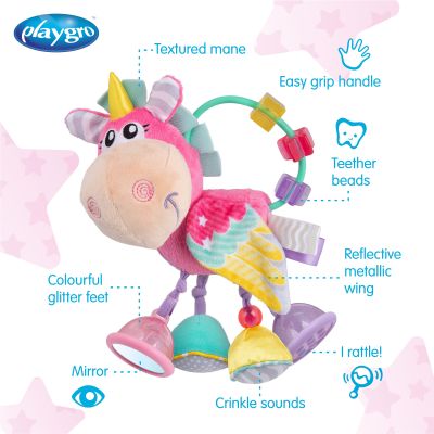 Playgro Unicorn Activity Rattle