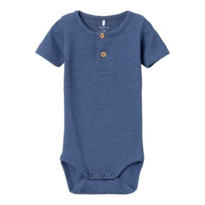 Name It Romper Kab Button Korte Mouw Bijou Blue  50
