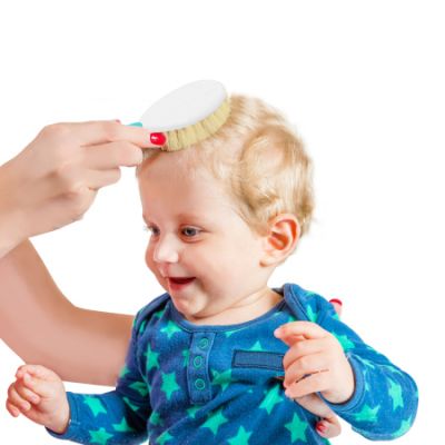 Babyjem Kam en Borstel Grijs
