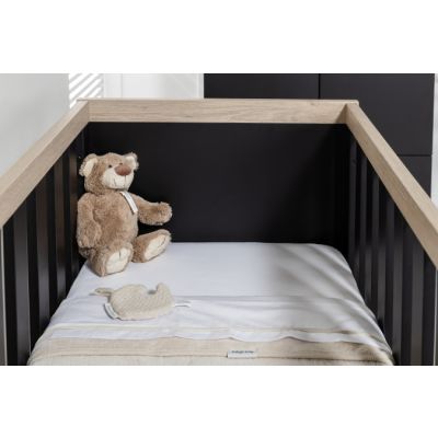 Interbaby Ledikant 70 x 140 Strips Zwart