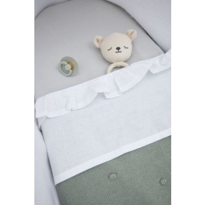 Meyco Wieglaken Ruffle White 75 x 100 cm