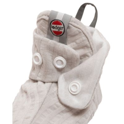 Lodger Slipper Seersucker Steel 0-3mnd 0-3 maanden