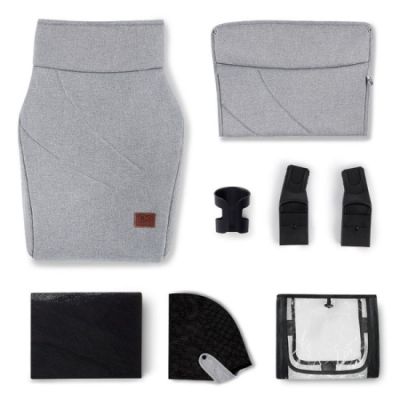Kinderkraft Everyday 2 in 1 Dark Grey / Silver Frame 
